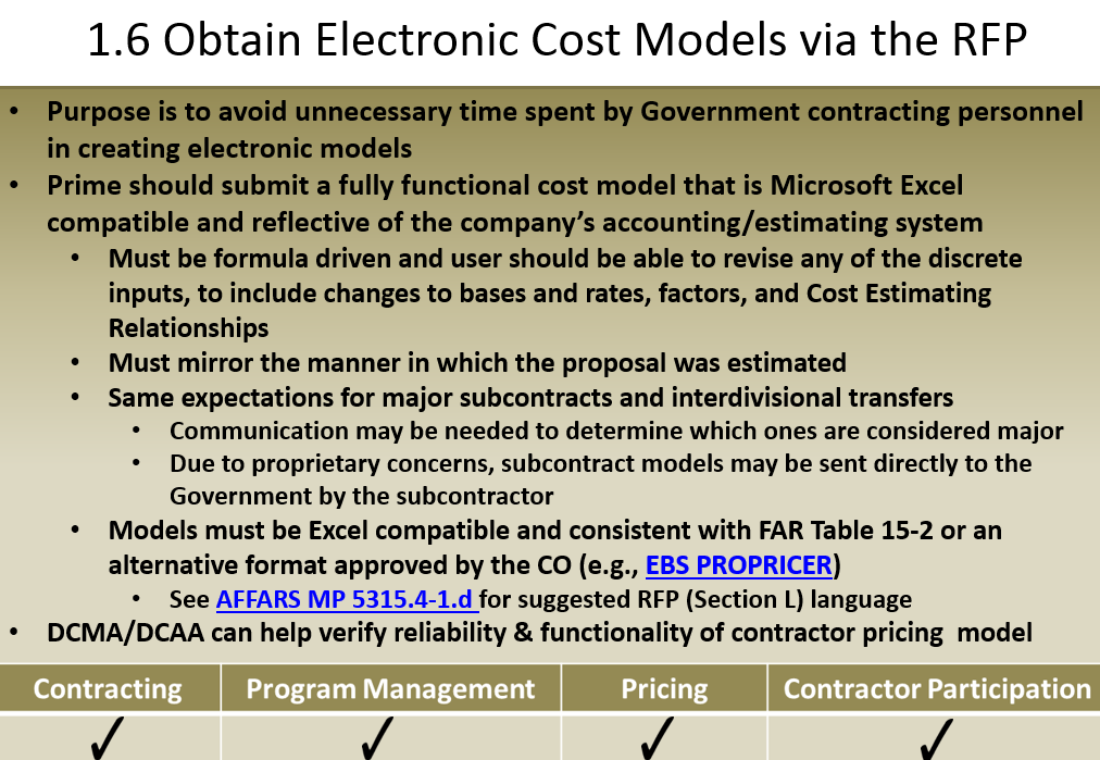 DAU-DoD-Sole-Source-Streamlining-Toolbox-1-6-Obtain-Electronic-Cost-Models-via-RFP-a