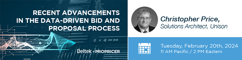 Recent Advancements in the Data-Driven Bid and Proposal Process